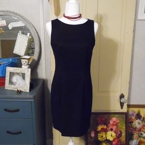 LBD Retro Black Sleeveless Classy Sheath Dress